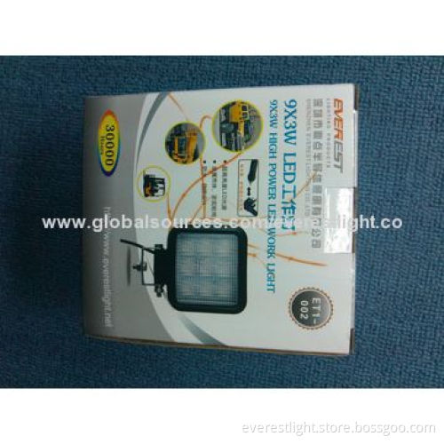 IP68 Fully Water-resistant LED Work Light with Aluminum Alloy Housing and IP68